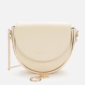See By Chloe Mara Shoulder Bag - Cement Beige Gold
